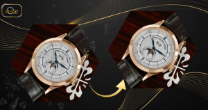 Dịch vụ thay mặt kính đồng hồ - Trước và sau khi thay mặt kính đồng hồ Patek Philippe