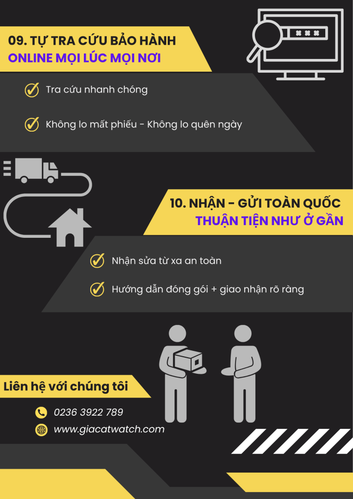 10 lý do bạn nên chọn Gia Cát Watch - Sửa đồng hồ Đà Nẵng -4