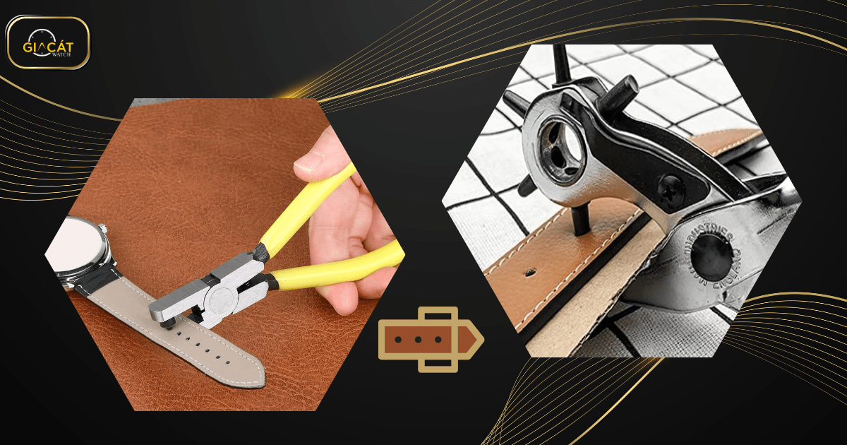 Bấm lỗ dây da - Đục lỗ dây da đồng hồ