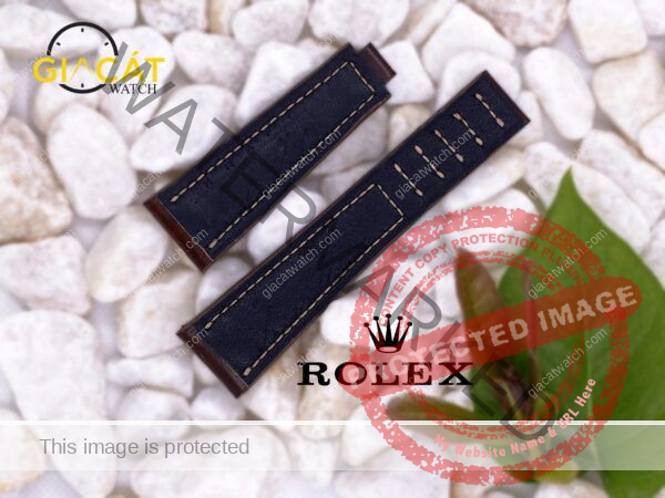 Dây da đồng hồ Rolex handmade