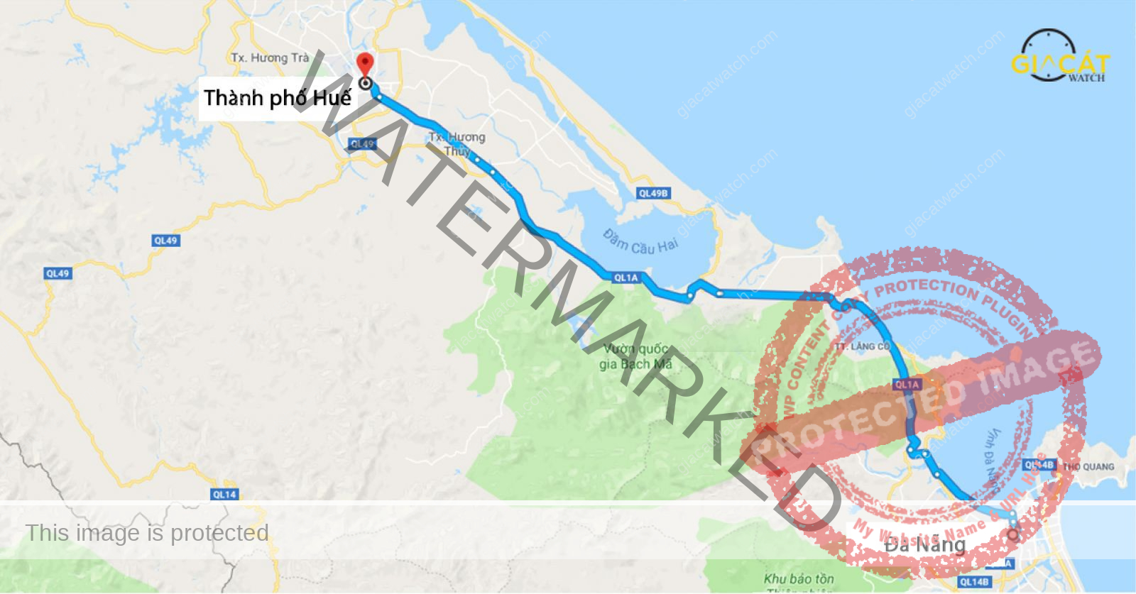 Khoảng cách từ Huế đến Đà Nẵng chỉ 100km