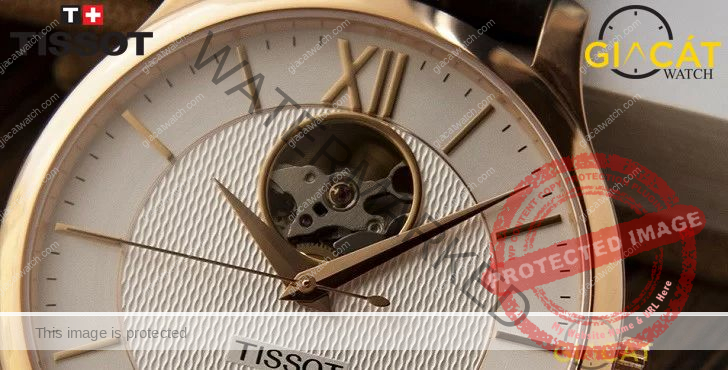 Phong cách open hear đồng hồ Tissot T063.907.36.038 cực kì ấn tượng
