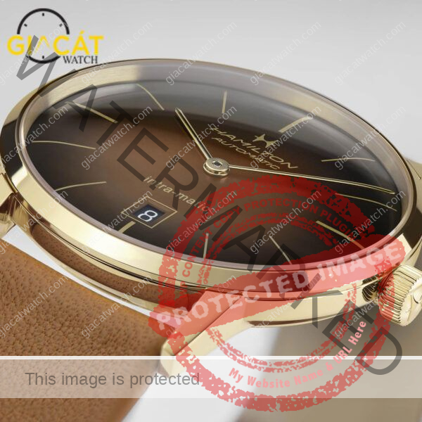 Đồng hồ Hamilton H38735501 bản bọc vàng 18k