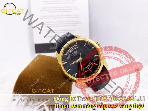 Đồng hồ Tissot T035.407.36.051.01 bọc vàng