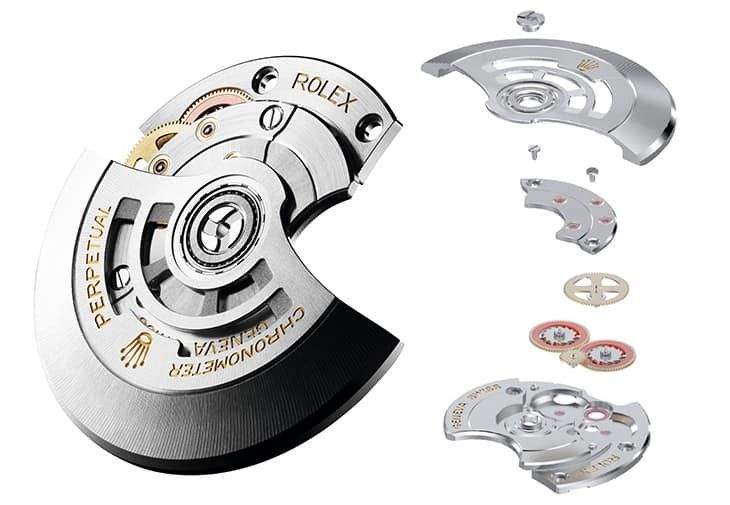 Bộ mô-đun tự lên dây cót thông qua rôto Perpetual đồng hồ Rolex 3230