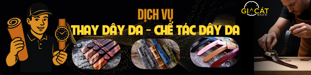 Thay dây da đồng hồ - Dây da handmade