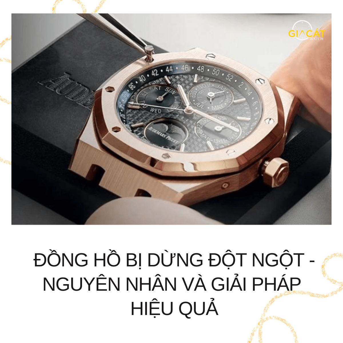 Đồng hồ bị dừng đột ngột