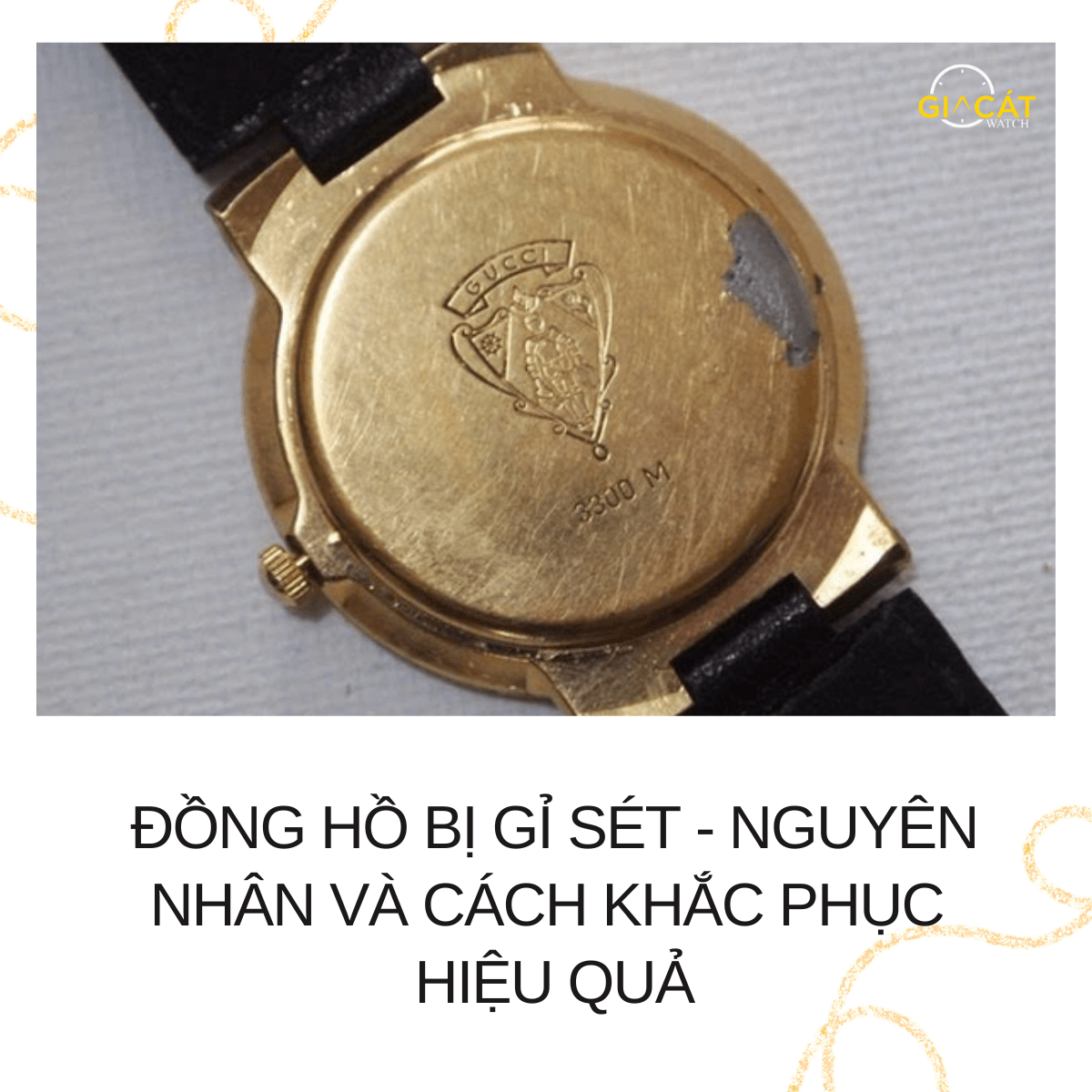 Đồng hồ bị gỉ sét