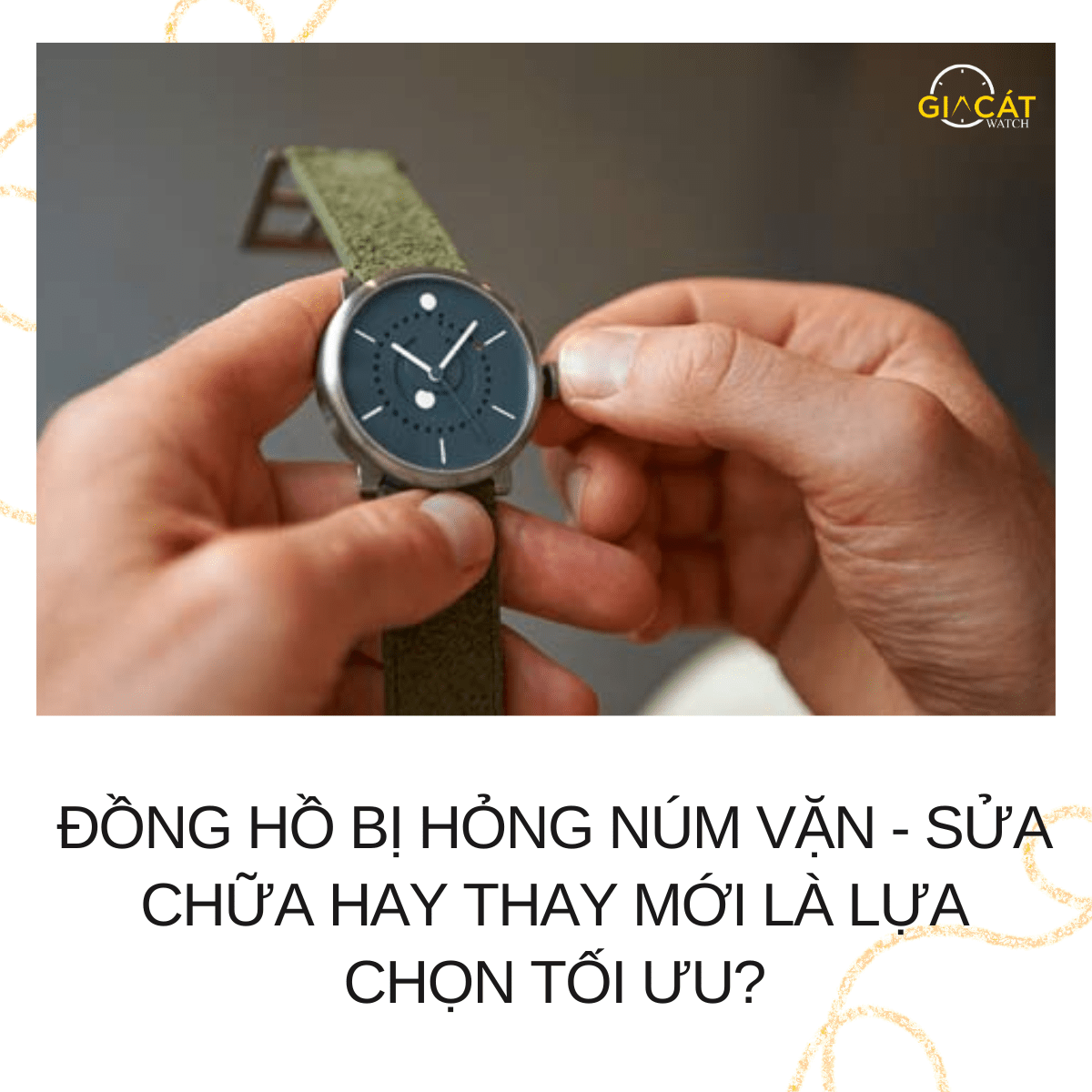 đồng hồ bị hỏng núm vặn