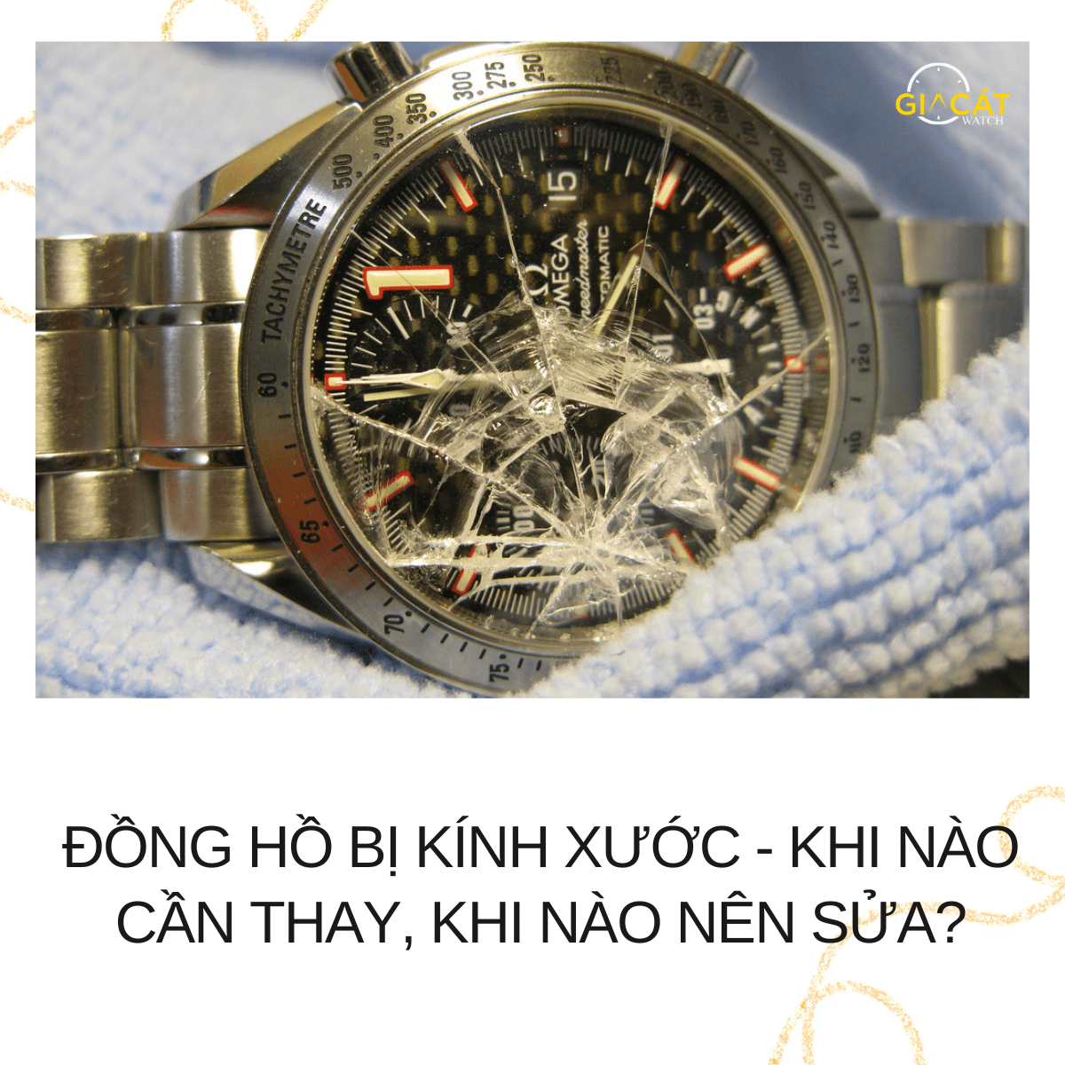 đồng hồ bị kính xước