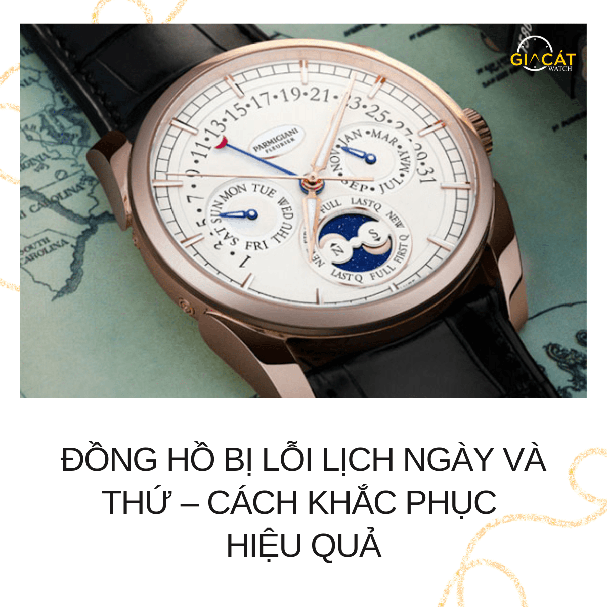 Đồng hồ bị lỗi lịch ngày và thứ