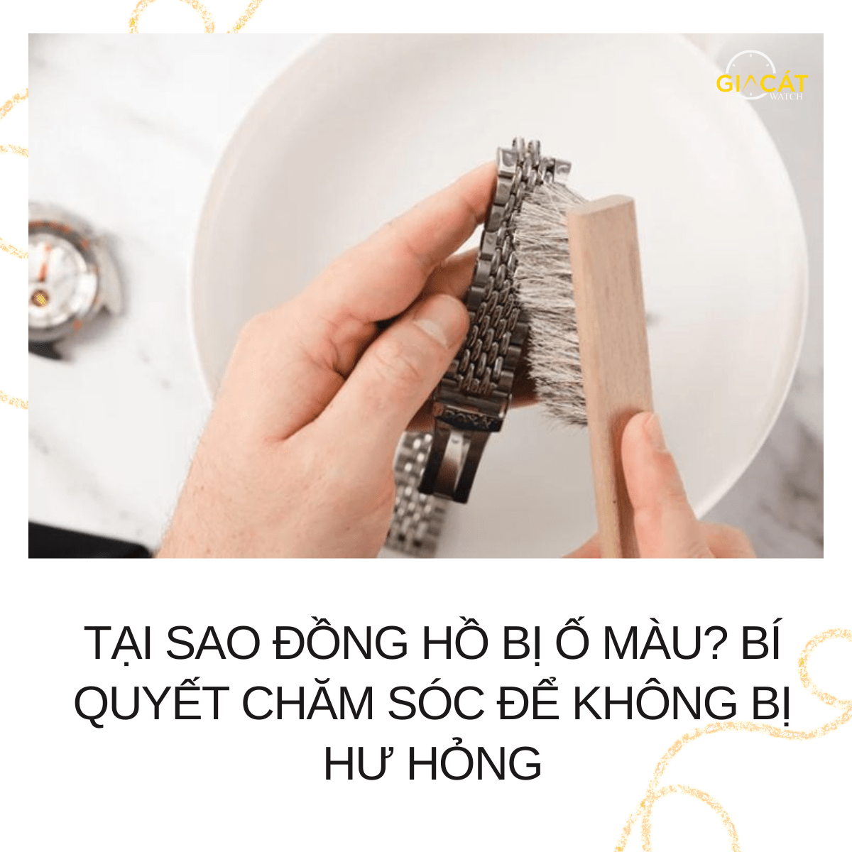 Đồng hồ bị ố màu