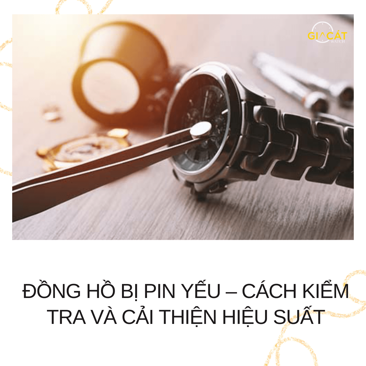 Đồng hồ bị pin yếu