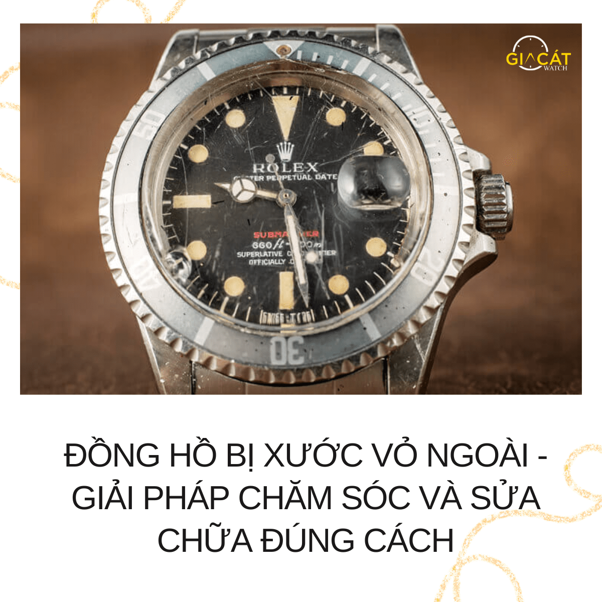 Đồng hồ bị xước vỏ ngoài