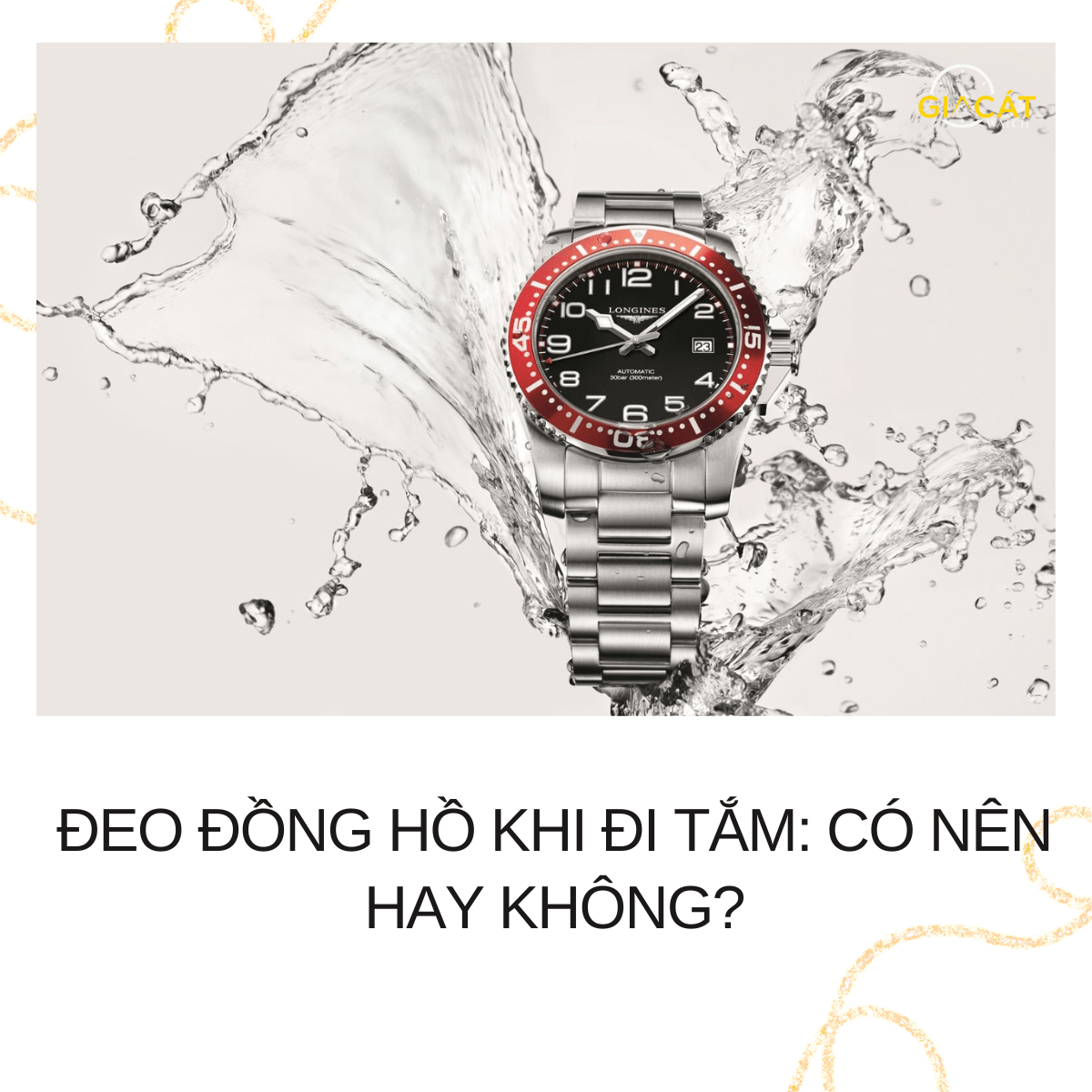Đeo đồng hồ khi đi tắm