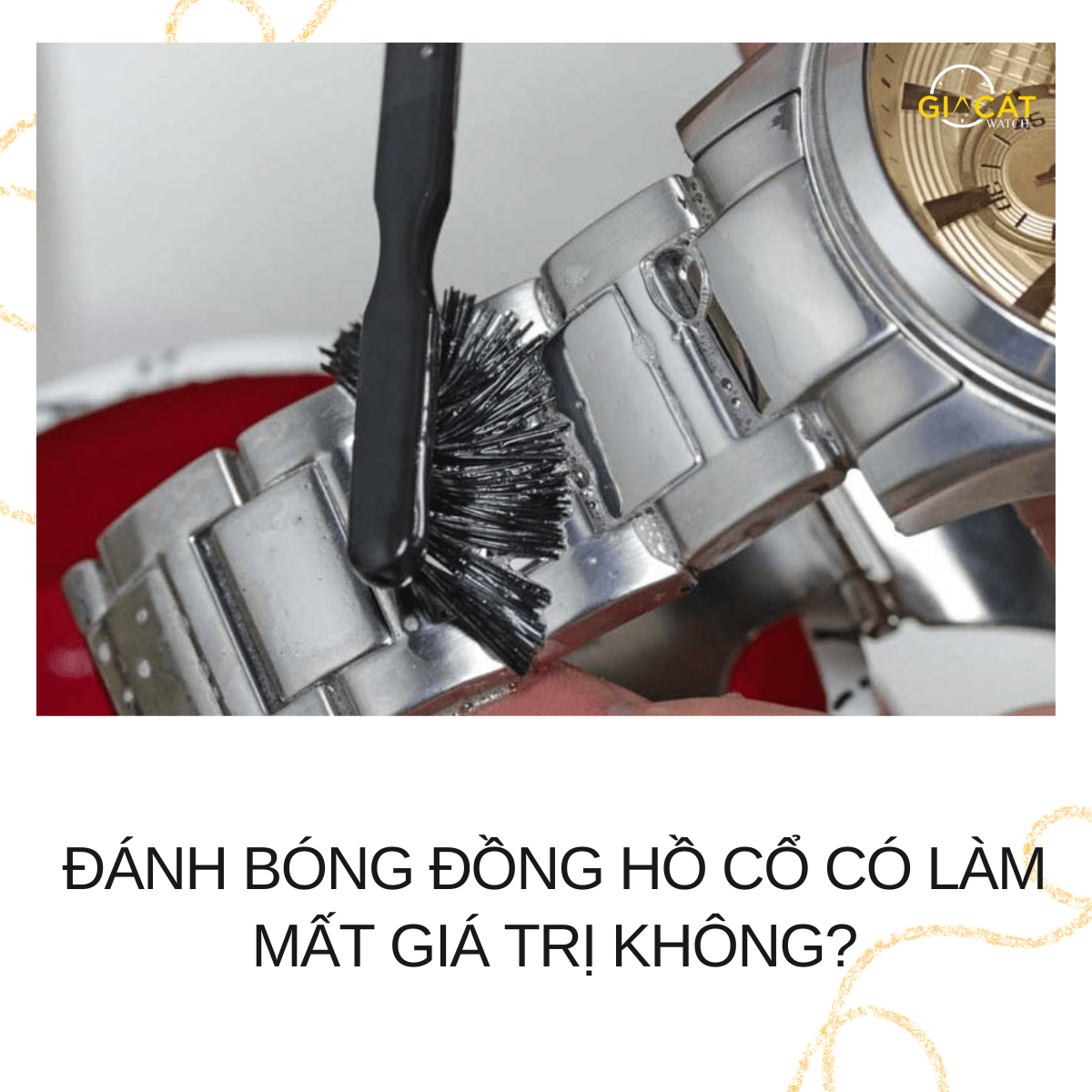 đánh bóng đồng hồ cổ