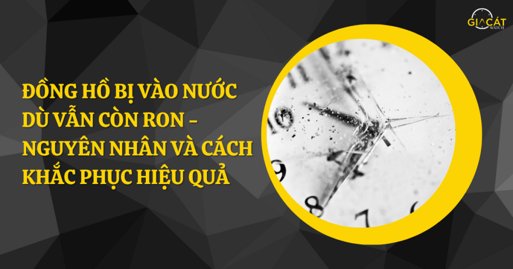 Đồng hồ bị vào nước dù vẫn còn ron