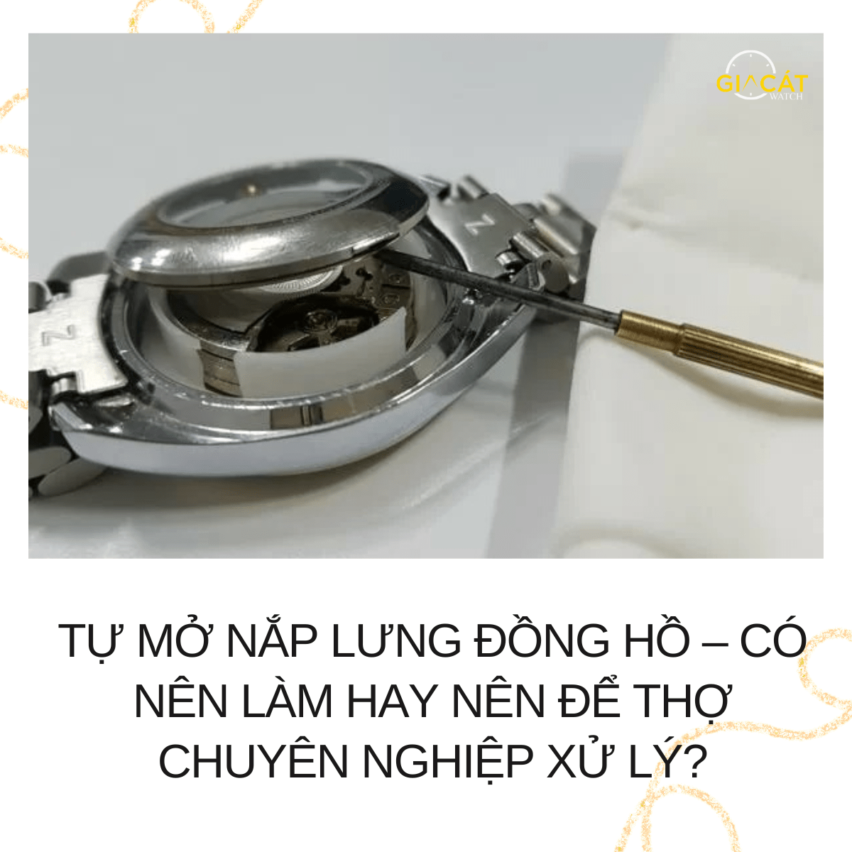Tự mở nắp lưng đồng hồ
