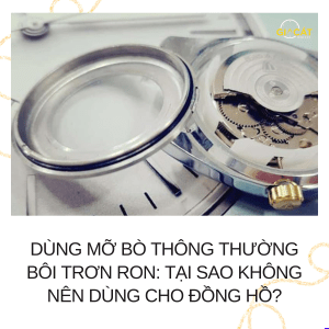 dùng mỡ bò thông thường bôi trơn ron