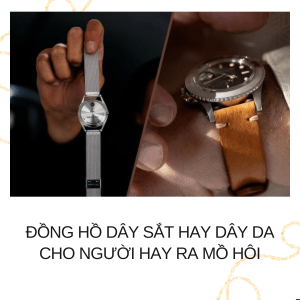 đồng hồ dây sắt hay dây da