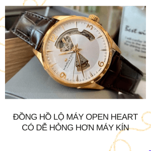 Đồng hồ lộ máy Open Heart có dễ hỏng hơn?